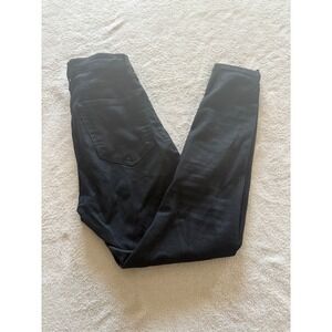 Topshop Moto Jamie Black Skinny Jeans Grommet Lace Up Ankle Women's‎